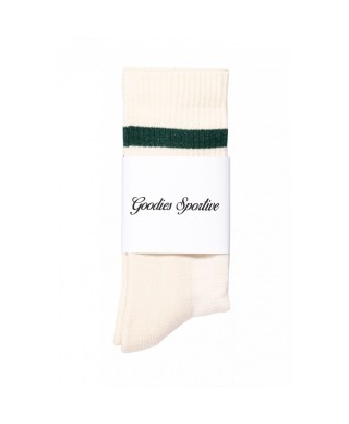 GOODIES SPORTIVE GREEN STRIPED SOCK