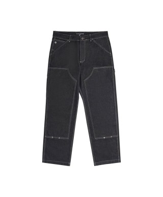 RAVE JOHN CARPENTER PANT BLACK RAW DENIM