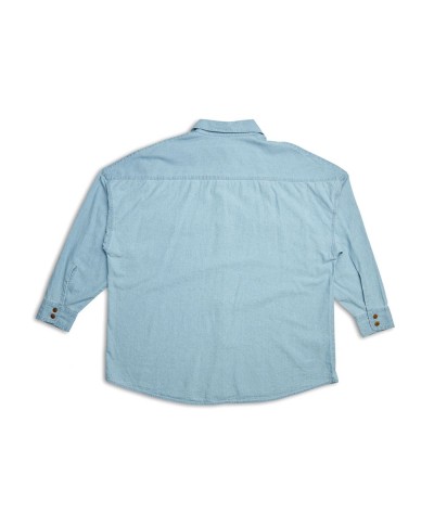 DEUS EX MACHINA WENDERS SHIRT LIGHT WASH CHAMBRAY