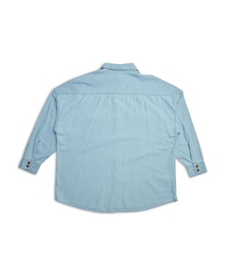 DEUS EX MACHINA WENDERS SHIRT LIGHT WASH CHAMBRAY