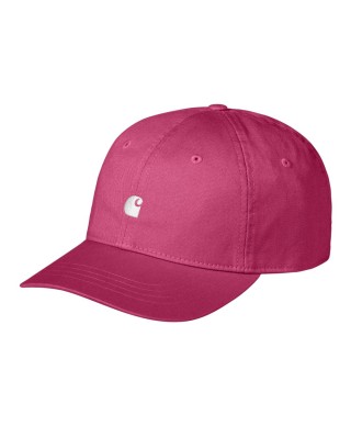 Carhartt WIP MADISON LOGO CAP MAGENTA / WHITE