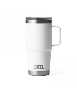 YETI RAMBLER 20 OZ (591ML) TRAVEL MUG WHITE