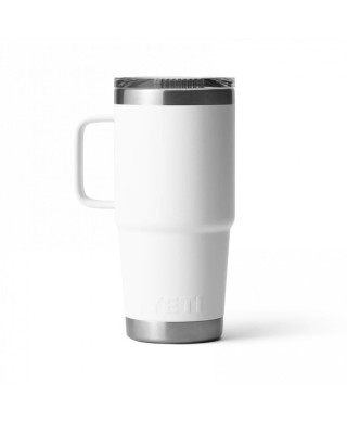 YETI RAMBLER 20 OZ (591ML) TRAVEL MUG WHITE