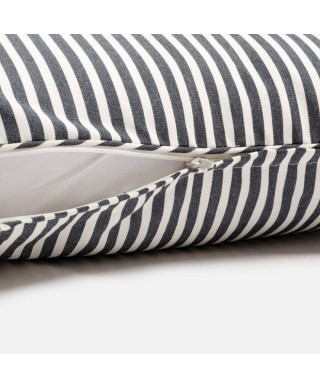 BUSINESS & PLEASURE CO RECTANGLE THROW PILLOW LAURENS NAVY STRIPE