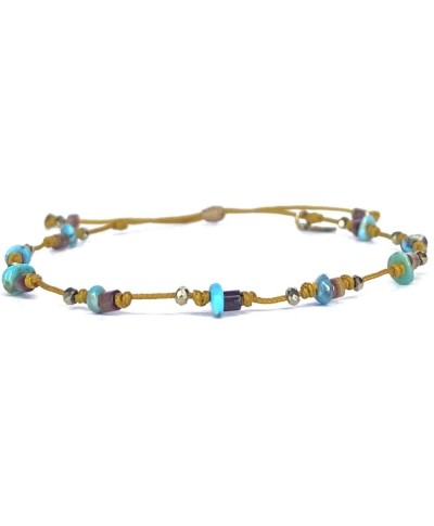 BE BY CAT BRACELET TURQUOISE COQUILLAGE PYRITE