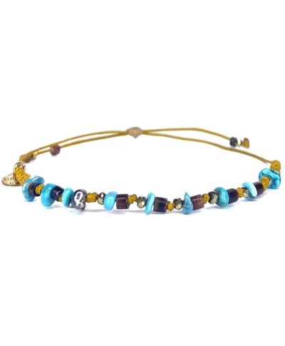 BE BY CAT BRACELET TURQUOISE COQUILLAGE PYRITE KESHI