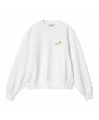 Carhartt WIP W' AMERICAN SCRIPT SWEAT WHITE