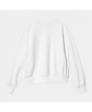 Carhartt WIP W' AMERICAN SCRIPT SWEAT WHITE