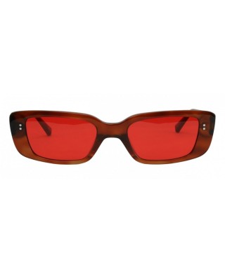 EDWIN X MESSY WEEKEND GRACE SUNGLASSES TORTOISE RED