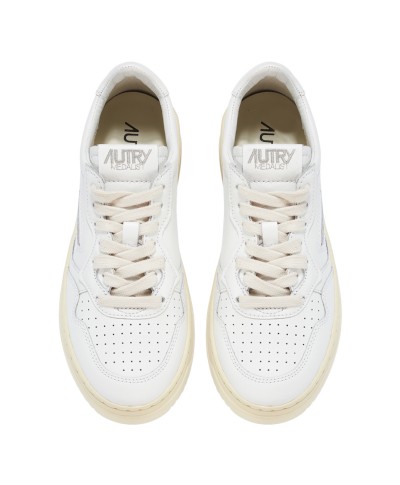 AUTRY LOW MAN LEAT/LEAT WHITE/WHITE