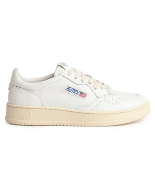 AUTRY LOW MAN LEAT/LEAT WHITE/WHITE
