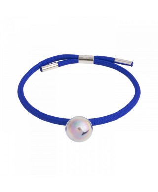 LA MOME BRACELET UNE BULLE BLEU PALLADIUM