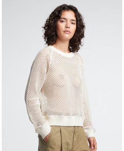 GIRLS OF DUST JUMPER KINGSTON MESH OFF WHITE