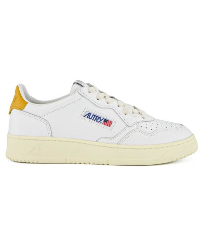 AUTRY LOW WOMAN LEAT/LEAT WHITE/HONEY YELLOW