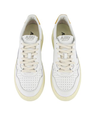 AUTRY LOW WOMAN LEAT/LEAT WHITE/HONEY YELLOW
