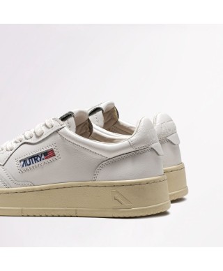 AUTRY LOW MAN LEAT/LEAT WHITE/WHITE