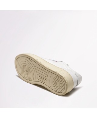 AUTRY LOW MAN LEAT/LEAT WHITE/WHITE