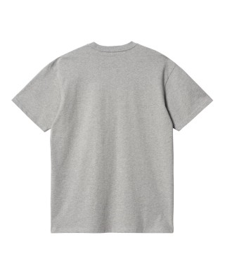 Carhartt WIP S/S CHASE T-SHIRT GREY HEATHER/GOLD