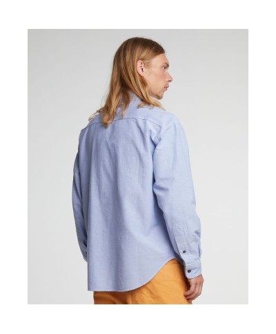 EAT DUST MECHANIC SHIRT WASHED OXFORD BLUE