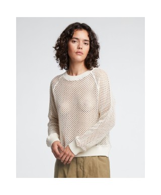 GIRLS OF DUST JUMPER KINGSTON MESH OFF WHITE