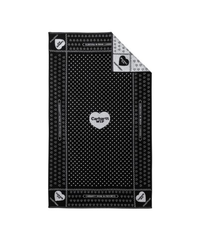 Carhartt WIP HEART BANDANA TOWEL HEART BANDANA JACQUARD / BLACK