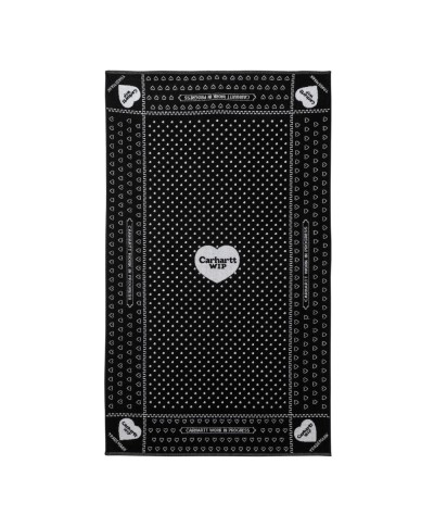 Carhartt WIP HEART BANDANA TOWEL HEART BANDANA JACQUARD / BLACK