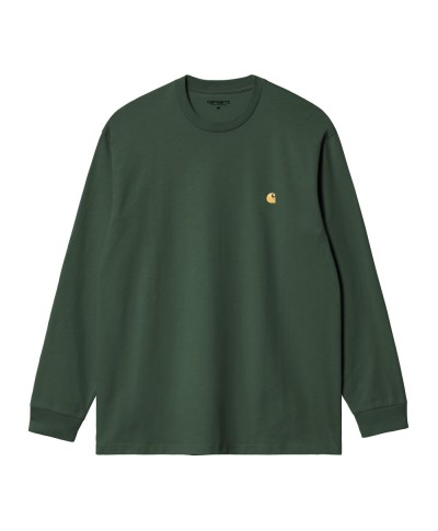 Carhartt WIP L/S CHASE T-SHIRT SYCAMORE TREE / GOLD