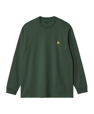 Carhartt WIP L/S CHASE T-SHIRT SYCAMORE TREE / GOLD