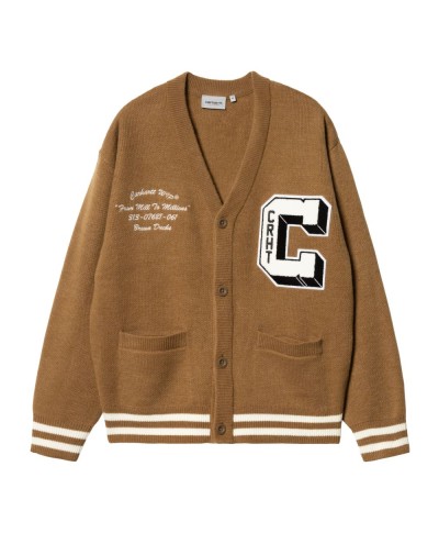 Carhartt WIP BROWN DUCKS CARDIGAN HAMILTON BROWN / WAX