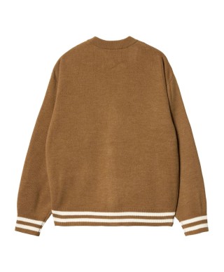 Carhartt WIP BROWN DUCKS CARDIGAN HAMILTON BROWN / WAX