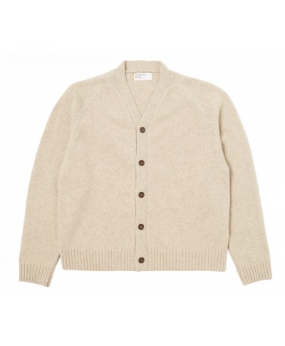 UNIVERSAL WORKS DAVID CARDIGAN ECO WOOL FAWN