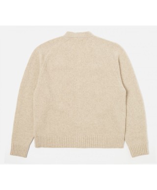 UNIVERSAL WORKS DAVID CARDIGAN ECO WOOL FAWN