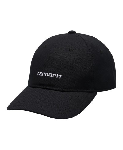 Carhartt WIP CANVAS SCRIPT CAP BLACK/WHITE