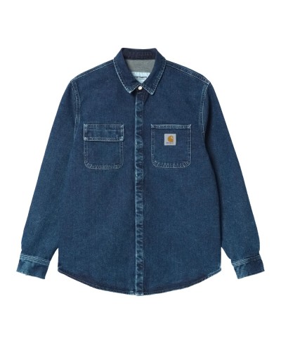 Carhartt WIP SALINAC SHIRT JAC BLUE STONE WASHED