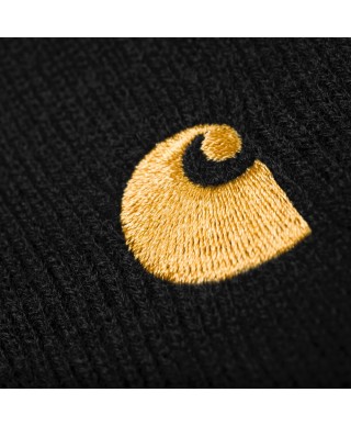 Carhartt WIP CHASE BEANIE BLACK / GOLD