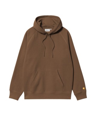 Carhartt WIP HOODED CHASE SWEAT CHOCOLATE/ GOLD