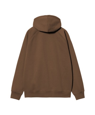 Carhartt WIP HOODED CHASE SWEAT JACKET CHOCOLATE/ GOLD