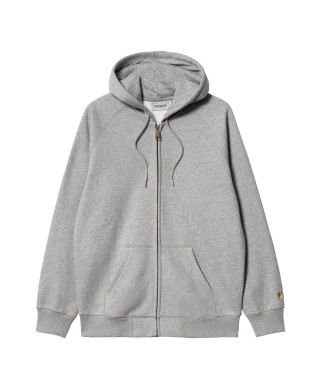 Carhartt WIP HOODED CHASE JACKET GREY HEATHER/GOLD