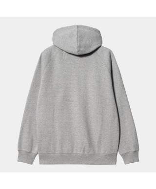 Carhartt WIP HOODED CHASE JACKET GREY HEATHER/GOLD