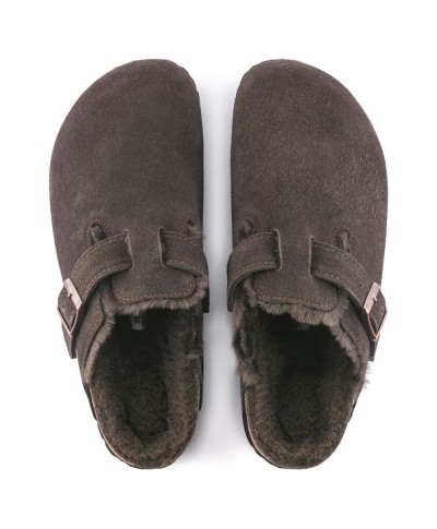 BIRKENSTOCK BOSTON SHEARLING VL MOCCA LAF