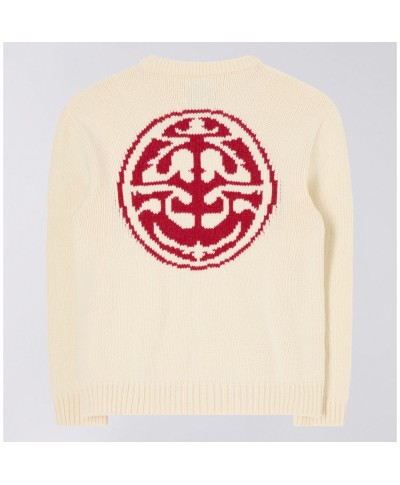 EDWIN ELLIS SWEATER OFF WHITE GARMENT WASHED