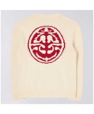 EDWIN ELLIS SWEATER OFF WHITE GARMENT WASHED