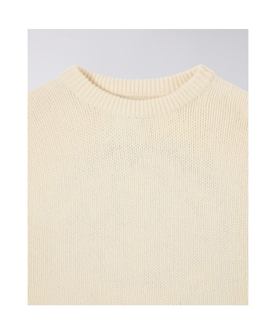 EDWIN ELLIS SWEATER OFF WHITE GARMENT WASHED