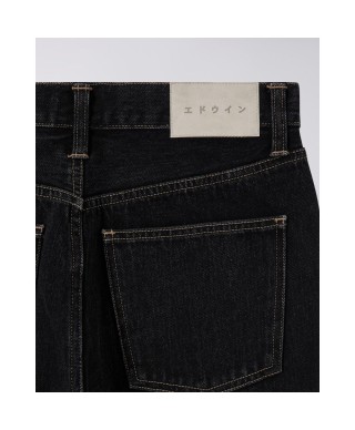 EDWIN W'ZETA PANT PEMBROKE BLACK DENIM DARK MARBLE WASHED