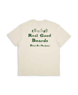 DEUS EX MACHINA REAL GOOD TEE DIRTY WHITE