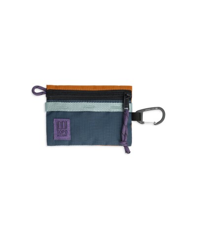 TOPO DESIGNS ACCESSORY BAG MICRO POND BLUE / SPICE