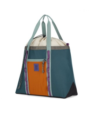 TOPO DESIGNS MOUNTAIN UTILITY  TOTE BAG POND BLUE / SPICE