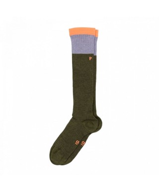 A.P WOMAN CHAUSSETTES COLORBLOCK KAKI