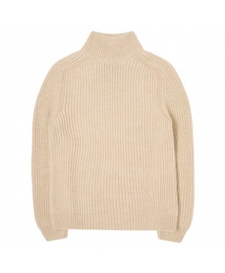 EDWIN RONI HIGH COLLAR SWEATER BEIGE