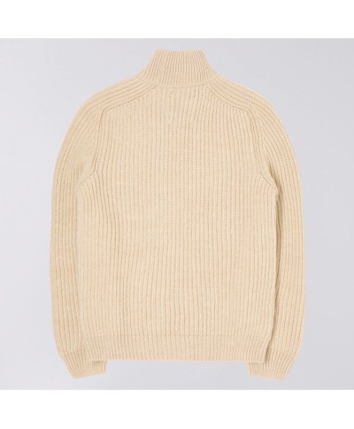 EDWIN RONI HIGH COLLAR SWEATER BEIGE